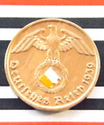 GERMAN Coin 1939 J 2 REICHSPFENNIG SWASTIKA COPPER 3RD REICH WW2 +RARE+ Pfennig