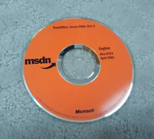 MSDN Disc 0755 April 2001  BackOffice Server 2000 Disc 4 - Picture 1 of 1