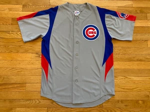 Chicago Cubs Baseball Jersey Men's Size Medium MLB Gray Majestic RARE - Picture 1 of 4