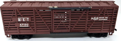 TRIX AUSTRIA N SCALE: THE KATY, M-K-T 47150,  STOCK CAR VINTAGE, BROWN - Image 1 of 3