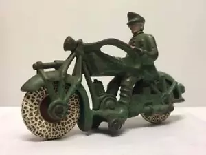 Antique Hubley Cast Iron Champion Motorcycle - Picture 1 of 9