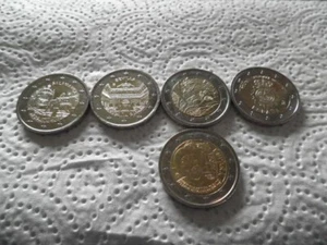 5x2 Euro GM- Spanien verschiedene Jahrgänge-2x22/2x24/1x25 Stempelglanz/UNC - Bild 1 von 10