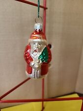 Vintage Christmas Glass Ornament - Santa Claus B12