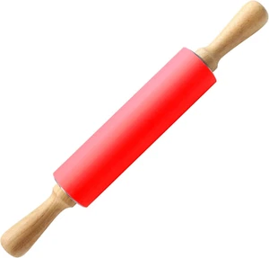 15-Inch Silicone Rolling Pin for Baking, Stainless Steel Roller, Non-Stick Surfa - Picture 1 of 7
