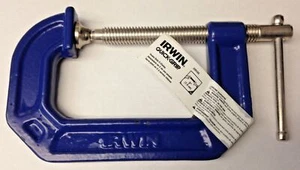 Irwin Qucik-Grip 225104 4" Heavy Duty C-Clamp - Picture 1 of 1