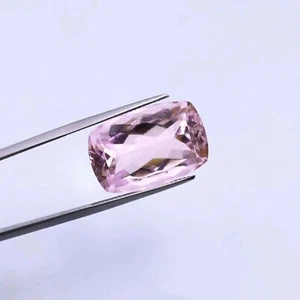 25 Karat Synthetik Rosa Morganit Quarz Kissen Geschnitten Facettiert Lose Edelstein - Bild 1 von 3