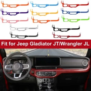 Radio AC Dashboard Panel Cover Trims Kit Accessories for Jeep Wrangler JL JT 24+ - Picture 1 of 23