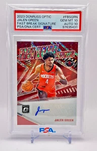 2023 Donruss Optic Jalen Green RED Fast Break Signature Auto PSA 10 🔥 - Bild 1 von 2
