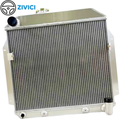 Radiador de aluminio de 3 filas para Plymouth Belvedere Fury Suburban L6 1955-56 3,8 L Foto 1 de 4