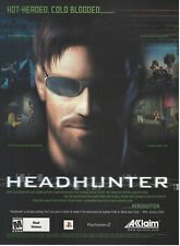 Headhunter Print Ad/Poster Art Playstation 2 PS2