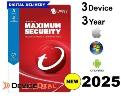 Trend Micro Maximum Security 2026 - 3 Years 3 Devices for PC, Mac, Android or iO - image 1 of 4