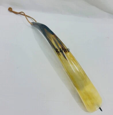 Cuerno de zapato hecho a mano hecho con cuerno natural real para hombres o mujeres zapatos y botas Foto 1 de 4