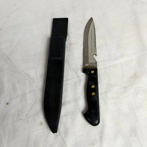 SEKIZO knife with sheath Japanese made knife  Camping BBQ Kitchen Cooking - Picture 1 of 11