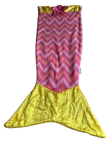 SNUGGIE Pink Yellow Mermaid Tail One Size Good Condition - Picture 1 of 4