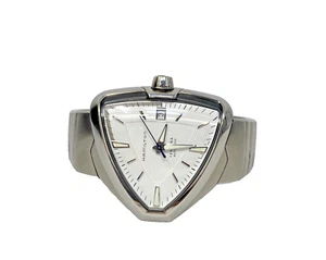 Hamilton Ventura H245050 Elvis80 Automatic Shield-Shaped White Dial Men's Watch - Picture 1 of 13