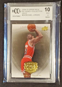 2009-10 Upper Deck MJ Legacy Collection Gold #24 Michael Jordan BCCG 10 Mint - Picture 1 of 2