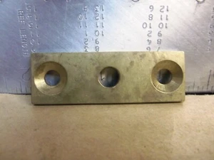 Brass Plate / Bracket (NOS) - Picture 1 of 5