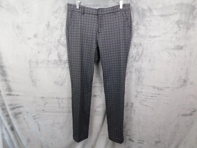 KUT From The Kloth Pants Womens 14 Short Gray Plaid Skinny Trouser Stretch - Image 1 of 4
