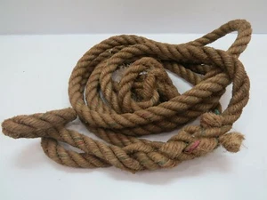 (R#74B) 5/8 inch x 12 feet USED MANILA ROPE ANCHOR RODE MOORING LINE MANNILA  - Picture 1 of 4