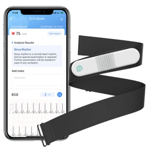 Personal Mobile EKG ECG Monitor Wireless Heart Rate Monitor Strap, AI Analysis - Picture 1 of 13