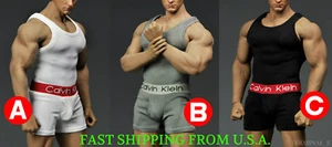 Set biancheria intima da uomo canotta 1/6 per Phicen M33 M34 Hot Toys figura maschile ❶USA❶ - Foto 1 di 6