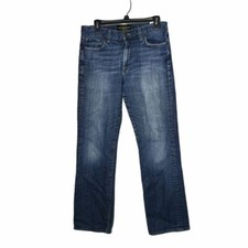Lucky Brand Mens Vintage Straight Mid Rise Dark Wash Denim Blue Jeans Size 32/32