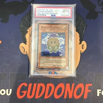 PSA 8 NM-MINT 2005 YU-GI-Oh! Lost Millennium WINGED KURIBOH EN005 - Image 1 of 3