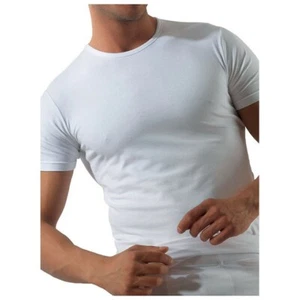Manga Corta Camiseta Cuello Redondo Algodón Elástico 5006 Negro-Gris Sale - Imagen 1 de 1