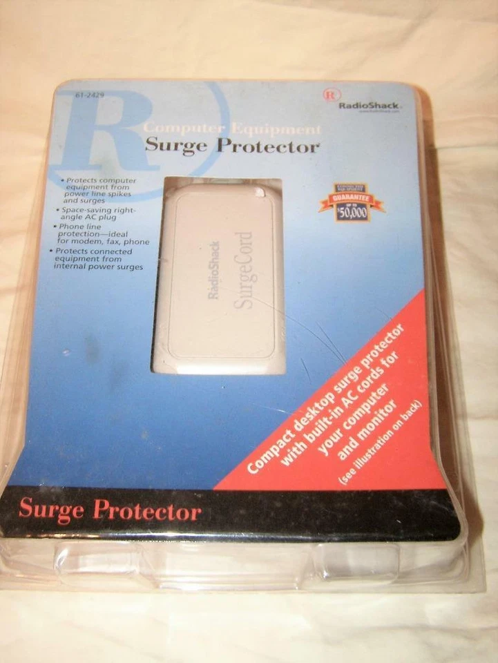 RadioShack Computer Equipment Surgecord Protector #61-2429 New Old Stock - Image 1 of 1