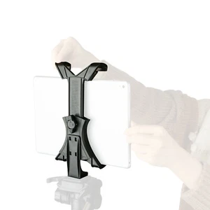 Tablet Tripod Mount Clamp Adjustable Stand Desk Holder 1/4 Thread For iPad 7-10" - Picture 1 of 13