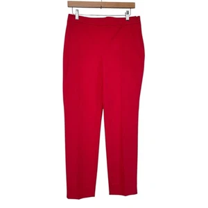 Talbots Chatham Ankle Women's Size 6P Red Stretch Size Zip Dress Pants NEW - Picture 1 of 8