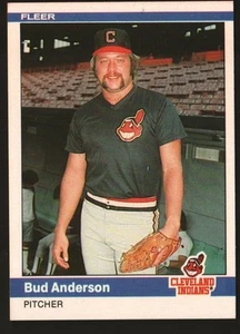 1984 Fleer Baseball #533 - Bud Anderson - Cleveland Indians 84-1071 - Picture 1 of 2