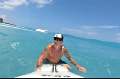 Tabla de surf Aipa 10' Big Brother Sting QUAD Future NVS aletas combinadas Tuflite #003  Foto 1 de 4