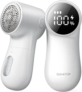 Fabric Shaver Rechargeable Lint Remover 3-Speed White - Picture 1 of 5