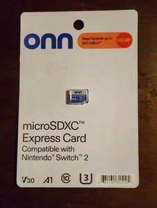 Carte Onn MicroSD Express 512 Go NEUVE (Compatible avec Nintendo Switch 2) - Photo 1 sur 2