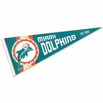 Banderín retro vintage de los Miami Dolphins Foto 1 de 4