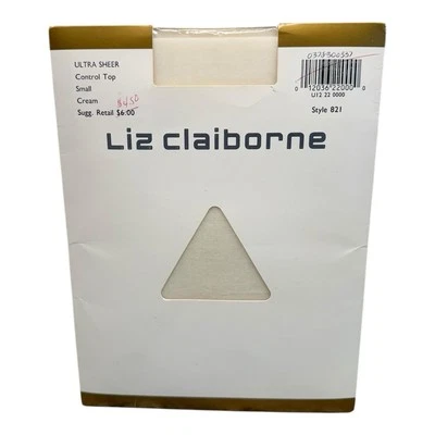 Liz Claiborne Style 821 Ultra Sheer Control Top Pantyhose Small Cream NOS - Image 1 of 2