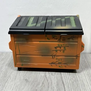 Accesorio de cubo de basura naranja vintage 1998 WWF WWE Jakks Back Alley Brawl - Imagen 1 de 9