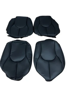 Mercedes Benz R129 SL Seat Covers Set Smooth Leather From 1995 Black - Picture 1 of 1