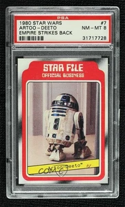 1980 Topps Star Wars: The Empire Strikes Back File R2-D2 Artoo-Deeto #7 PSA 8 - Picture 1 of 3