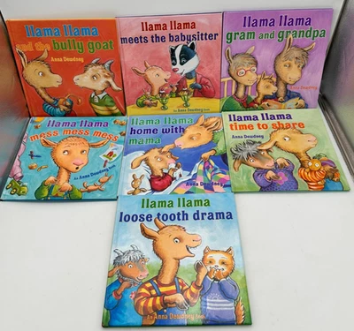 Lot of 7 Llama Llama Childrens Books - All Hardcover - Time to Share Mess Bully - Image 1 of 4