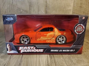 Fast & Furious JL5 Mazda RX-7 2021 Die Cast Car Orange Jada Toys New In Box - Picture 1 of 12