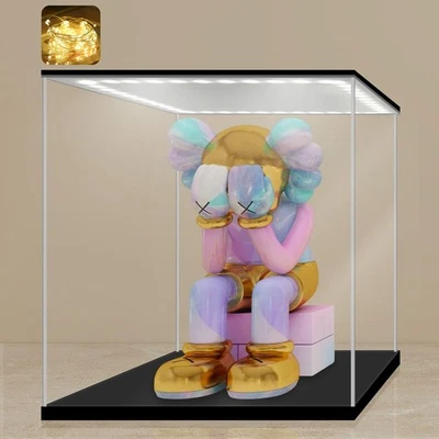 Acrylic Display Case with Adjustable Yellow/White/Warm LED Light, UV Protecti... - Image 1 of 4