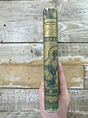 1882 Poetry Book “Poems of Edgar Allen Poe” Illustrated, Decorative Binding - Image 1 of 4