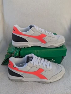 Größe 9 Herren/10,5 W Diadora Maverick H.O.C. C1405 Sneaker weiß/rot/schwarz Schnürschuhe - Bild 1 von 9