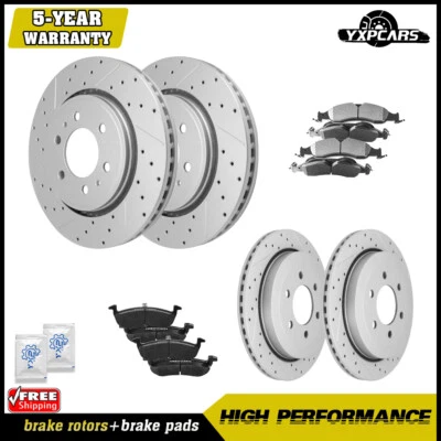 Front & Rear Rotors+ Brake Pads for 2007-2009 Ford Expedition Lincoln Navigator - Image 1 of 4