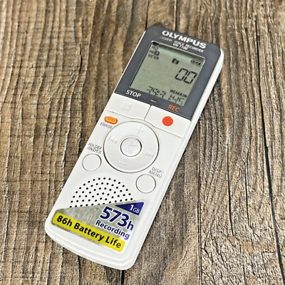 Grabadora de voz digital Olympus VN-7100 1 GB blanca - probada funcionando Foto 1 de 4