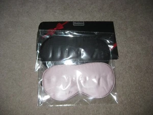 Beevines Schlafmaske, 2er Pack 100% Reine Seide Augenmasken Schwarz/Rosa - Bild 1 von 1