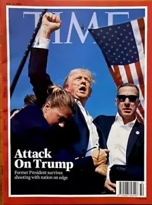 Time Magazine 2024 Donald Trump Attack Assassination Shot NO MAILING LABEL - Picture 1 of 1