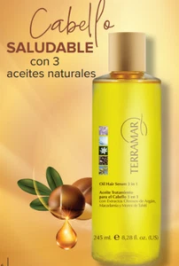 oleo de Argan Cabello Dañado Terramar Aceite Tratamiento Hair Repair Serum 245ML - Picture 1 of 5
